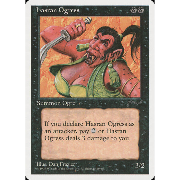 Magic: The Gathering Hasran Ogress (034) Moderately Played