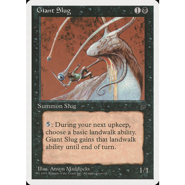 Magic: The Gathering Giant Slug (033) Damaged