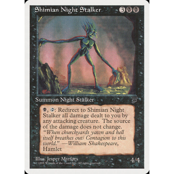 Magic: The Gathering Shimian Night Stalker (036) Heavily Played
