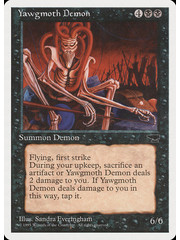 Magic: The Gathering Yawgmoth Demon (042) Heavily Played