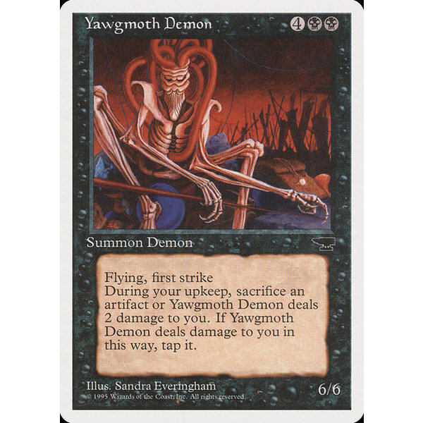 Magic: The Gathering Yawgmoth Demon (042) Heavily Played