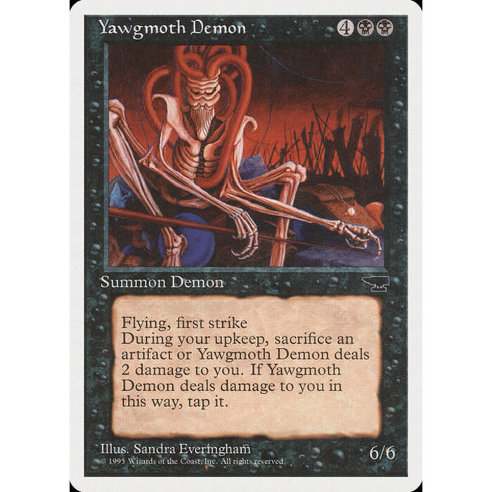 Magic: The Gathering Yawgmoth Demon (042) Heavily Played