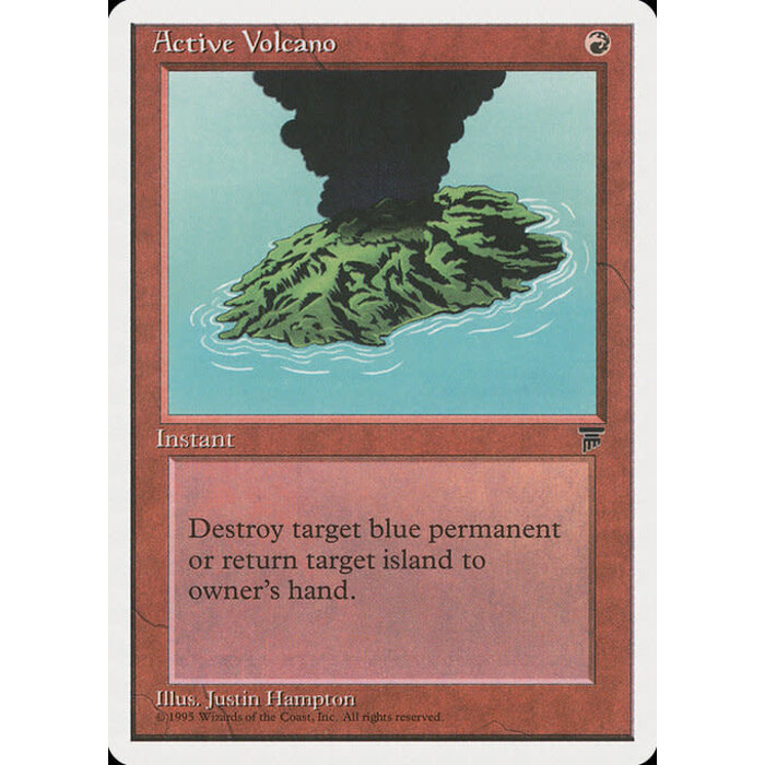 Magic: The Gathering Active Volcano (043) Damaged
