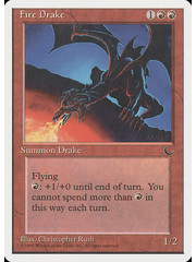 Magic: The Gathering Fire Drake (047) Moderately Played