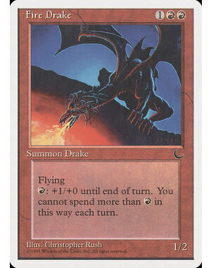 Magic: The Gathering Fire Drake (047) Moderately Played