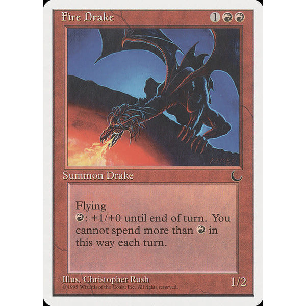 Magic: The Gathering Fire Drake (047) Moderately Played