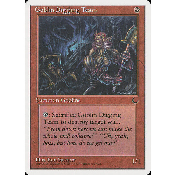 Magic: The Gathering Goblin Digging Team (049) Heavily Played