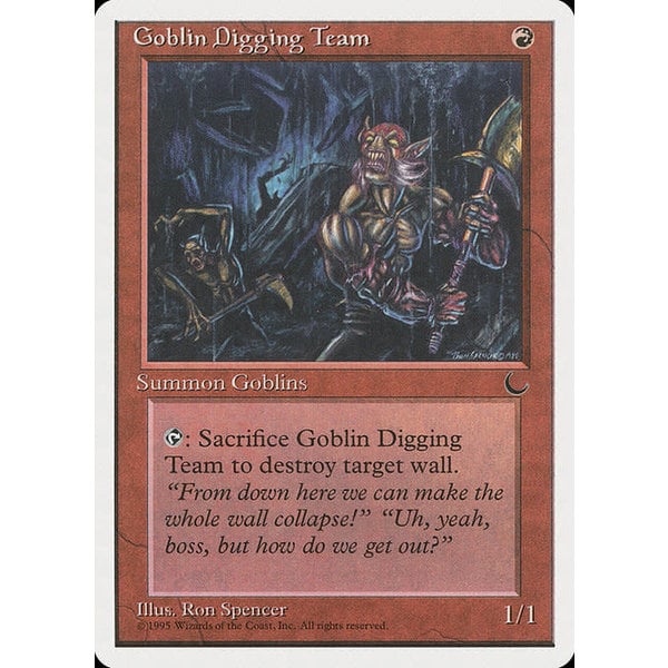 Magic: The Gathering Goblin Digging Team (049) Moderately Played