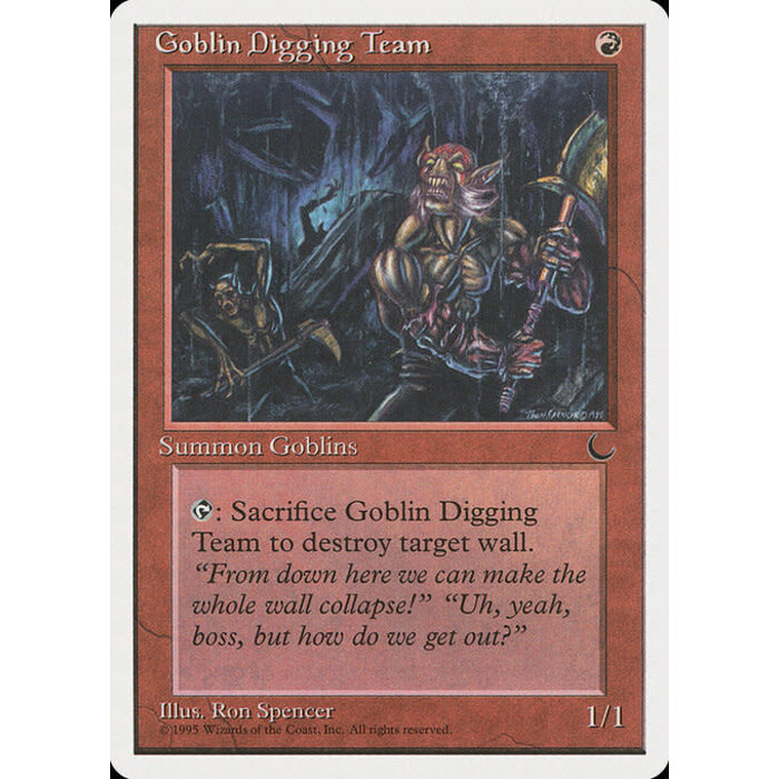 Magic: The Gathering Goblin Digging Team (049) Moderately Played