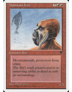 Magic: The Gathering Mountain Yeti (053) Damaged