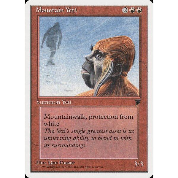 Magic: The Gathering Mountain Yeti (053) Damaged