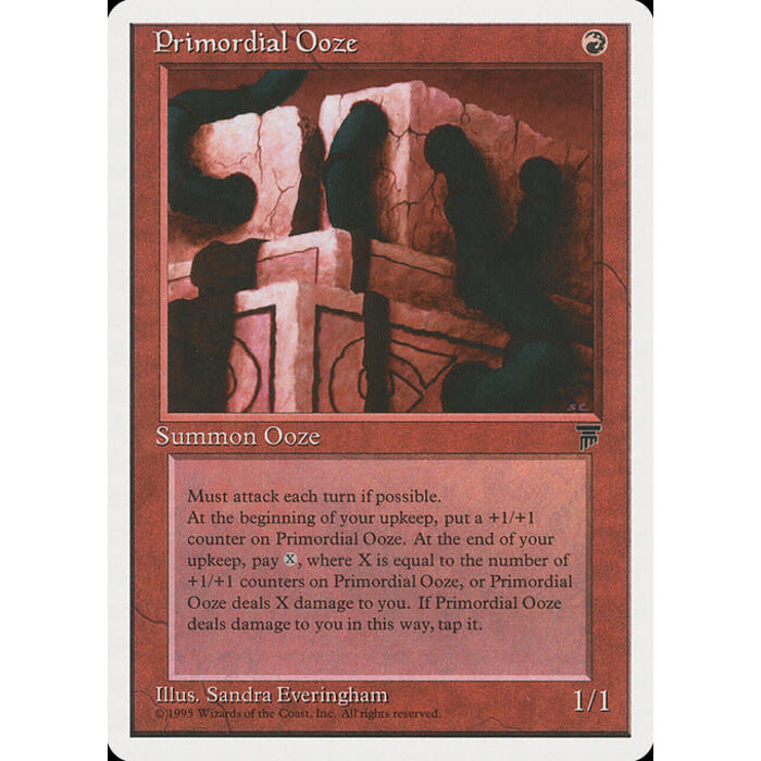 Magic: The Gathering Primordial Ooze (054) Heavily Played