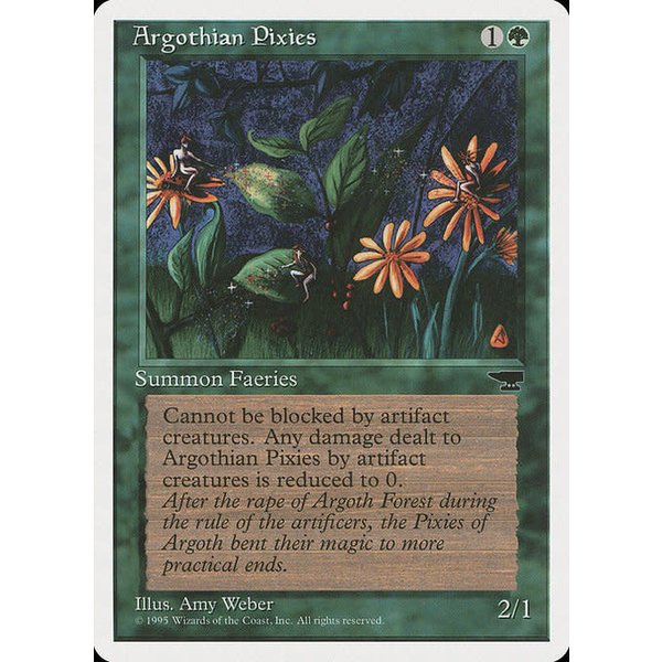 Magic: The Gathering Argothian Pixies (057) Heavily Played