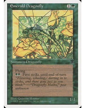 Magic: The Gathering Emerald Dragonfly (063) Heavily Played