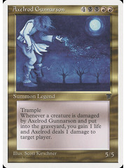 Magic: The Gathering Axelrod Gunnarson (072) Heavily Played