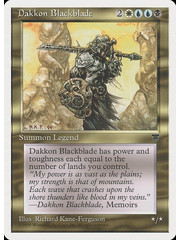 Magic: The Gathering Dakkon Blackblade (075) Moderately Played