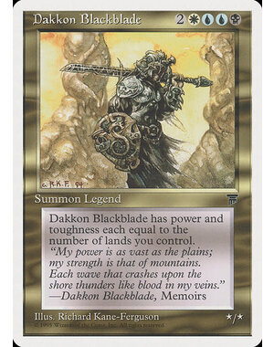 Magic: The Gathering Dakkon Blackblade (075) Moderately Played