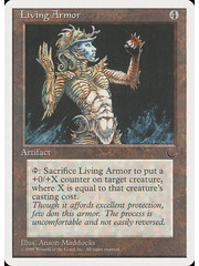 Magic: The Gathering Living Armor (103) Damaged