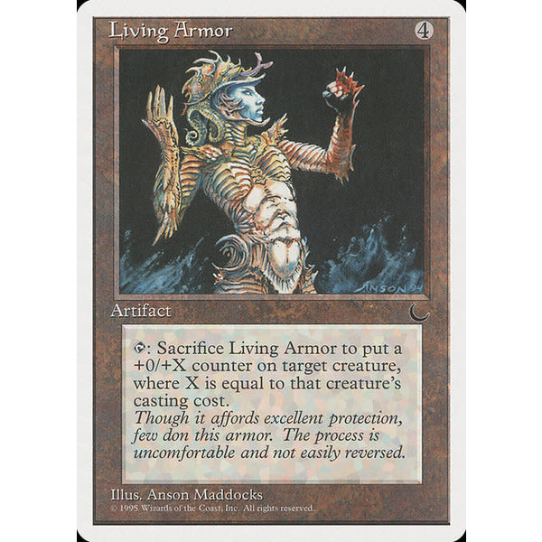 Magic: The Gathering Living Armor (103) Damaged