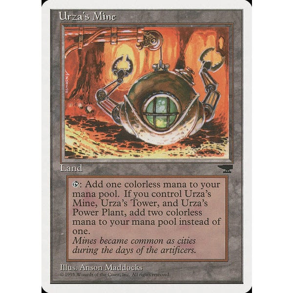 Magic: The Gathering Urza's Mine (114b) Damaged