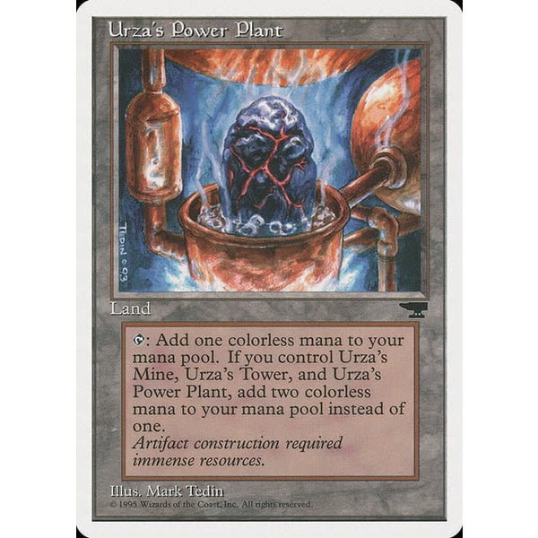 Magic: The Gathering Urza's Power Plant (115a) Heavily Played