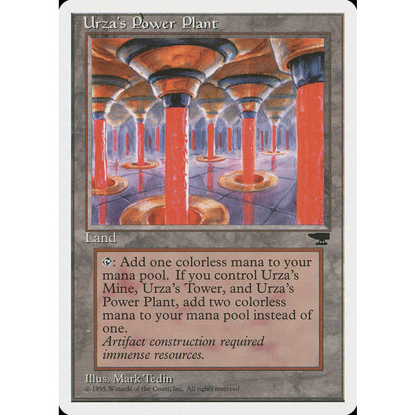 Magic: The Gathering Urza's Power Plant (115b) Damaged