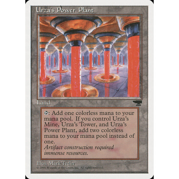 Magic: The Gathering Urza's Power Plant (115b) Damaged