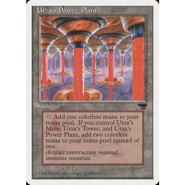 Magic: The Gathering Urza's Power Plant (115b) Heavily Played