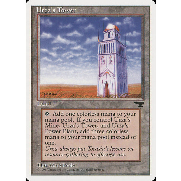 Magic: The Gathering Urza's Tower (116b) Moderately Played