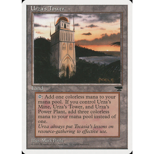 Magic: The Gathering Urza's Tower (116d) Damaged