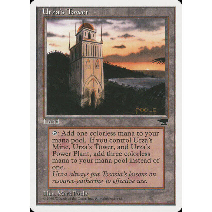 Magic: The Gathering Urza's Tower (116d) Damaged