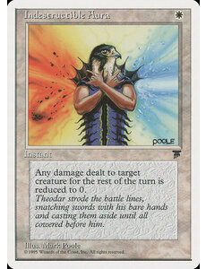Magic: The Gathering Indestructible Aura (007) Damaged