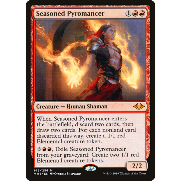 Magic: The Gathering Seasoned Pyromancer (145) Lightly Played