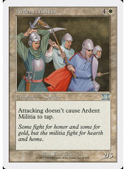 Magic: The Gathering Ardent Militia (003) Heavily Played
