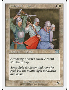 Magic: The Gathering Ardent Militia (003) Heavily Played