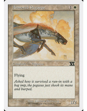 Magic: The Gathering Armored Pegasus (005) Heavily Played