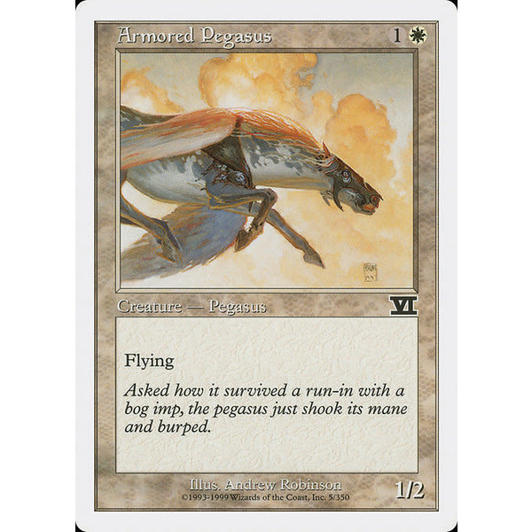 Magic: The Gathering Armored Pegasus (005) Heavily Played