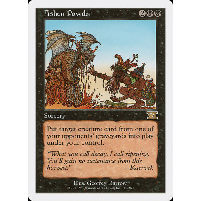 Magic: The Gathering Ashen Powder (112) Moderately Played