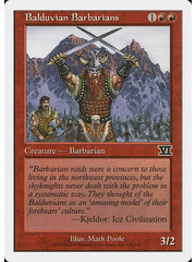 Magic: The Gathering Balduvian Barbarians (166) Heavily Played