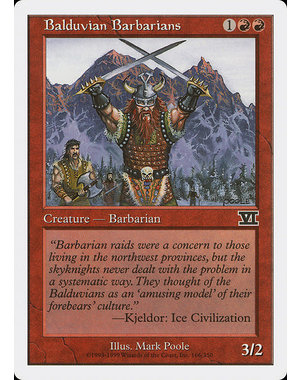 Magic: The Gathering Balduvian Barbarians (166) Heavily Played