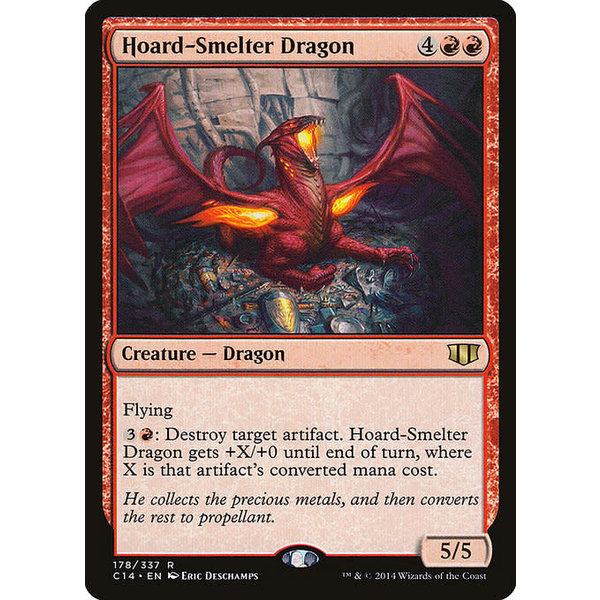 Magic: The Gathering Hoard-Smelter Dragon (178) Moderately Played