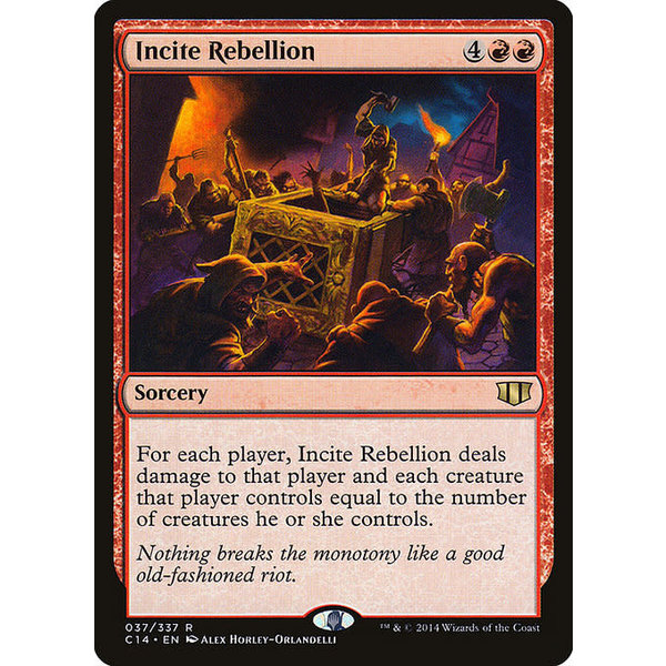 Magic: The Gathering Incite Rebellion (037) Moderately Played