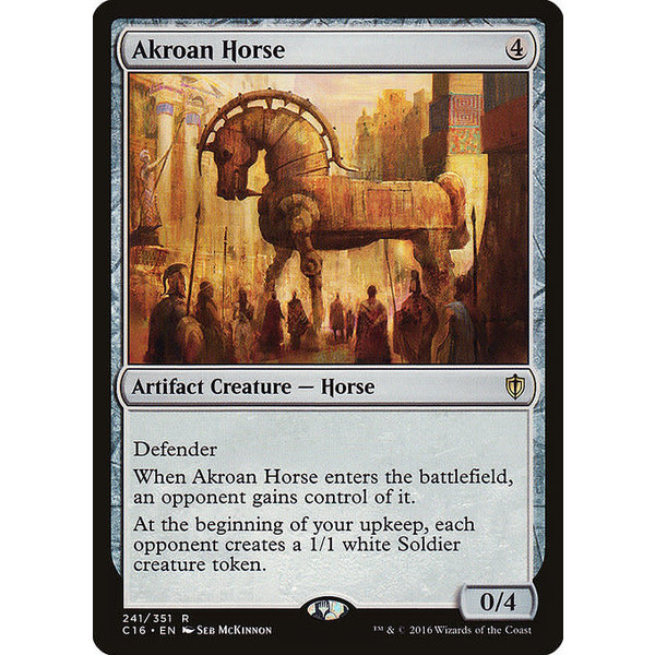 Magic: The Gathering Akroan Horse (241) Moderately Played