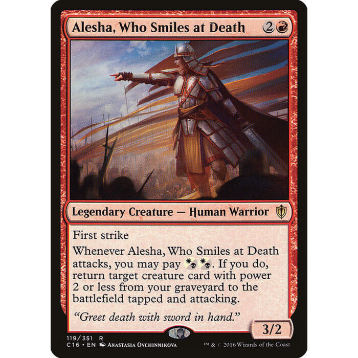 Magic: The Gathering Alesha, Who Smiles at Death (119) Lightly Played