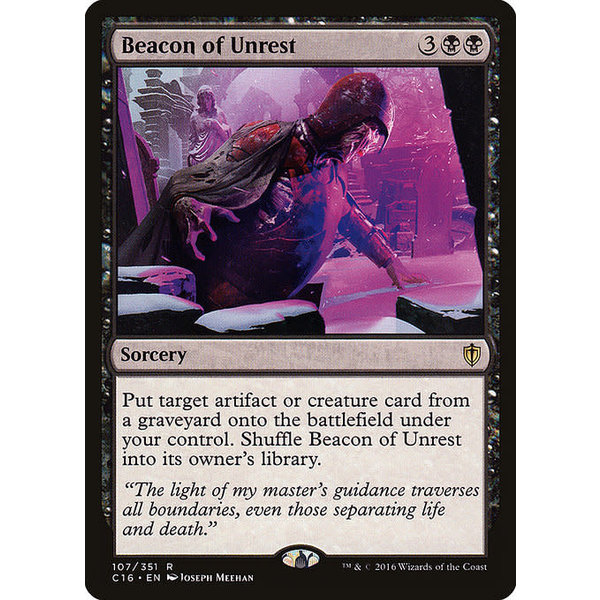 Magic: The Gathering Beacon of Unrest (107) Lightly Played