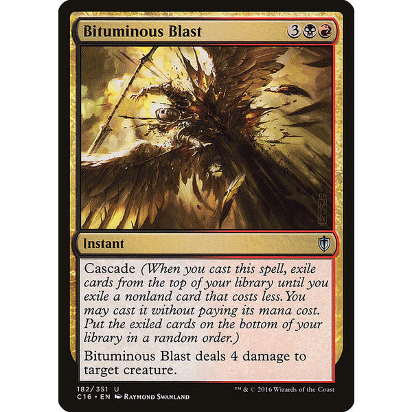 Magic: The Gathering Bituminous Blast (182) Moderately Played