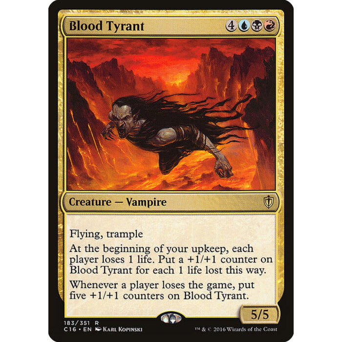 Magic: The Gathering Blood Tyrant (183) Moderately Played