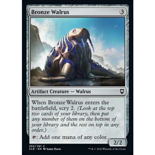 Magic: The Gathering Bronze Walrus (302) Near Mint Foil