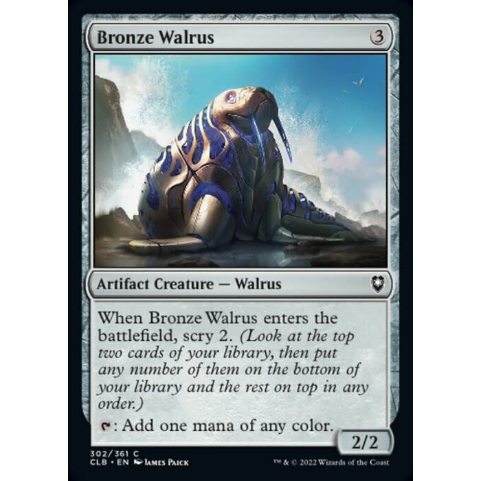 Magic: The Gathering Bronze Walrus (302) Near Mint Foil