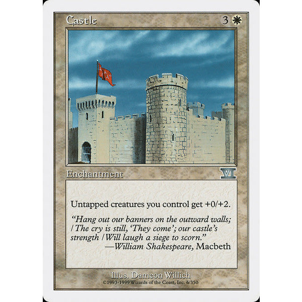 Magic: The Gathering Castle (006) Moderately Played